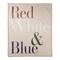 Red, White & Blue Type Coral Fleece Blanket
